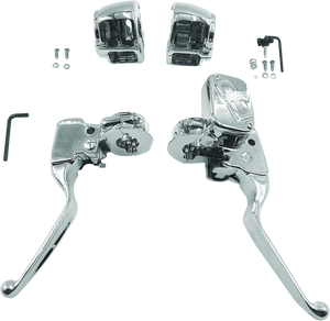 Bikers Choice 601448 15-17 Softail Chrome Handlebar Control Kit 1/2 Inch Bore S