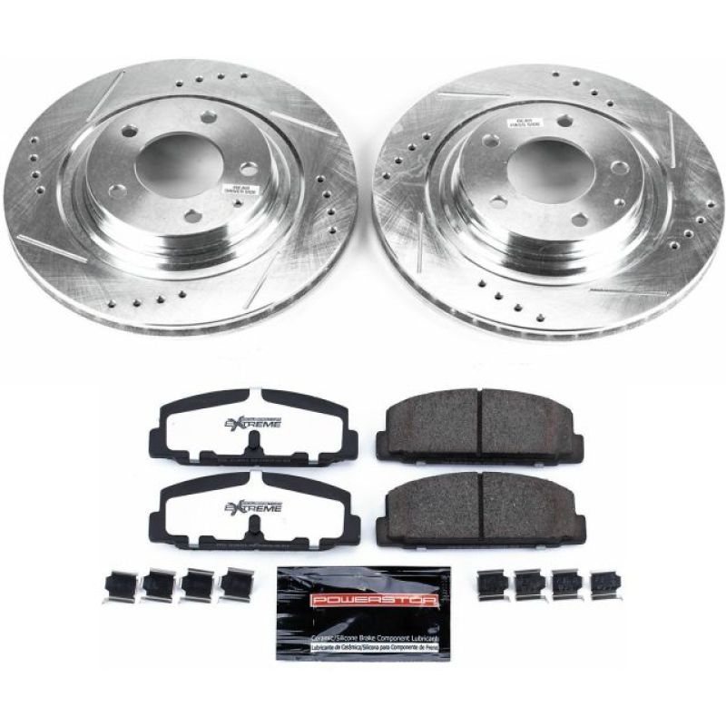 PowerStop K4835-26 93-95 fits Mazda RX-7 Rear Z26 Street Warrior Brake Kit