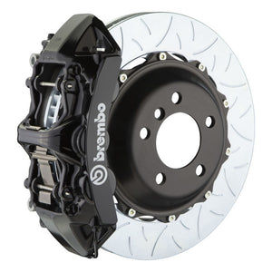 Brembo 1M3.9030A1 Brembo 05-14 fits Mustang GT Excl non-ABS Equipped Fr GT BBK 6Pist Cast 380x32 2pc Rtr Slot Type3-Black