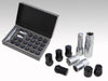Rays W19DL12150B M12x1.50 19mm Hex w/ 2 Piece Double Lock Nut Set - Black
