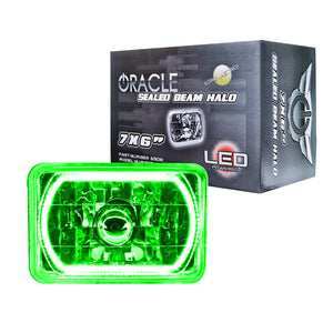 ORACLE Lighting 6908-004 Oracle Pre-Installed Lights 7x6 IN. Sealed Beam - Green Halo