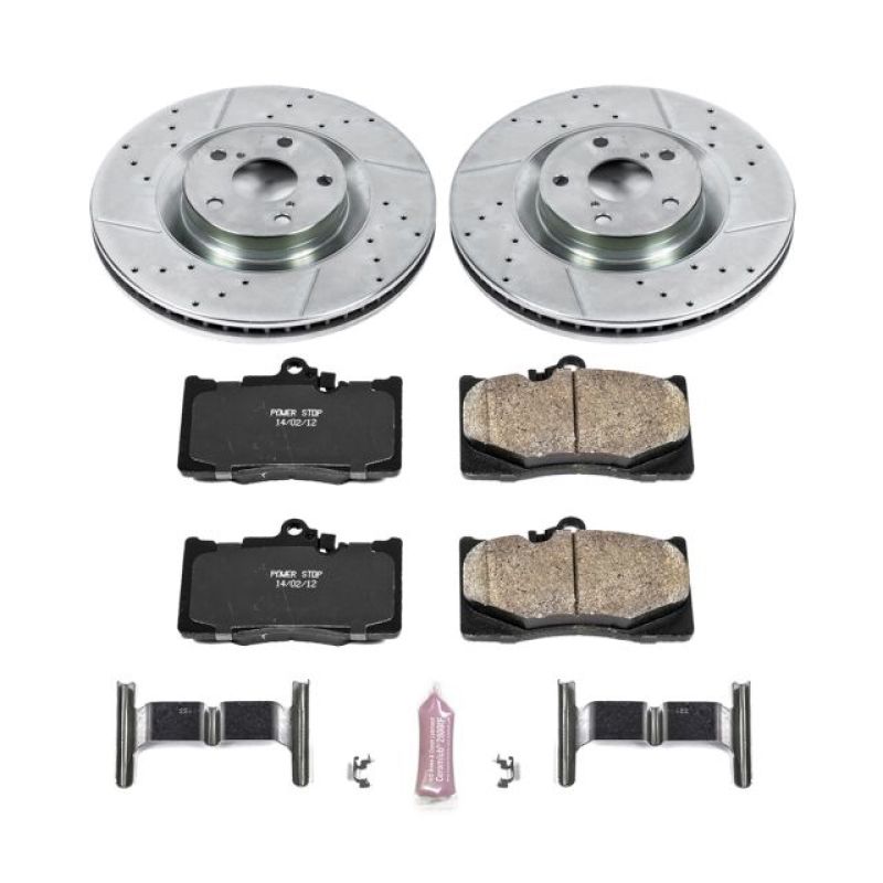 PowerStop K6353 fits Lexus 16-17 GS200t Front Z23 Evolution Sport Brake Kit