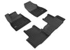 3D MAXpider Gmc fits Canyon Crew Cab Elegant 1st 2nd Row - Floor Mat Set (Black