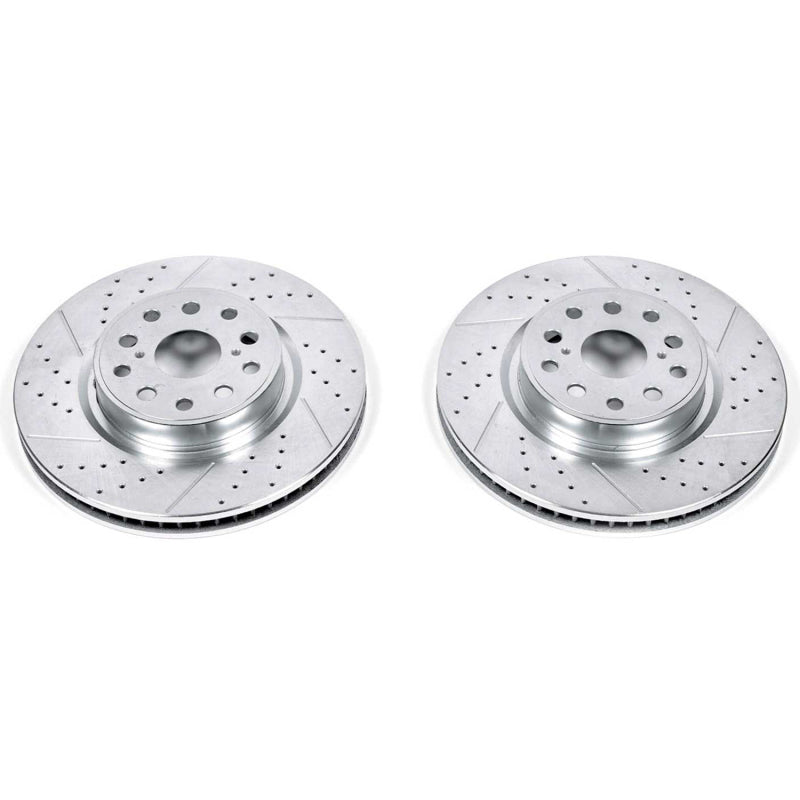 PowerStop fits Lexus 07-17 LS460 Front Evolution Drilled & Slotted Rotors - Pair