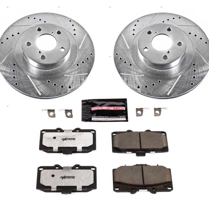 PowerStop K2367-26 06-07 fits Subaru Impreza Front Z26 Street Warrior Brake Kit