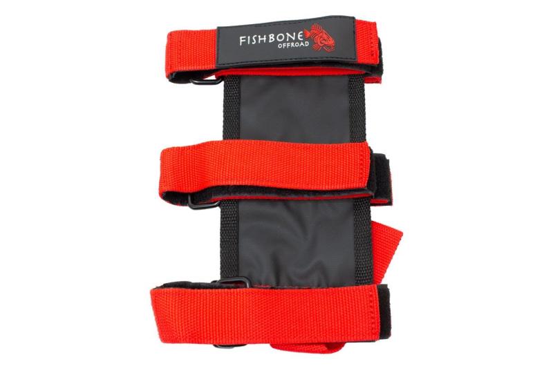 Fishbone Offroad FB55155 Padded Roll Bar Red Fire Extinguisher Holder
