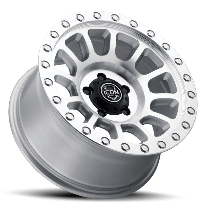 ICON 8018906352SM Hulse 18x9 6x135 6mm Offset 5.25in BS Silver Machined
