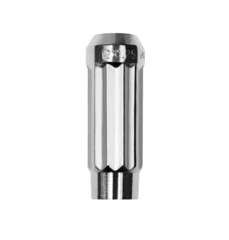 BLOX Racing BXAC-00140-CH 12-Sided P17 Tuner Lug Nut 12x1.5 - Chrome Steel - Single Piece