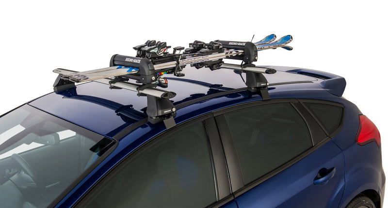 Rhino-Rack 572 Universal Ski Carrier - Fits 2 Pairs of Skis - Black