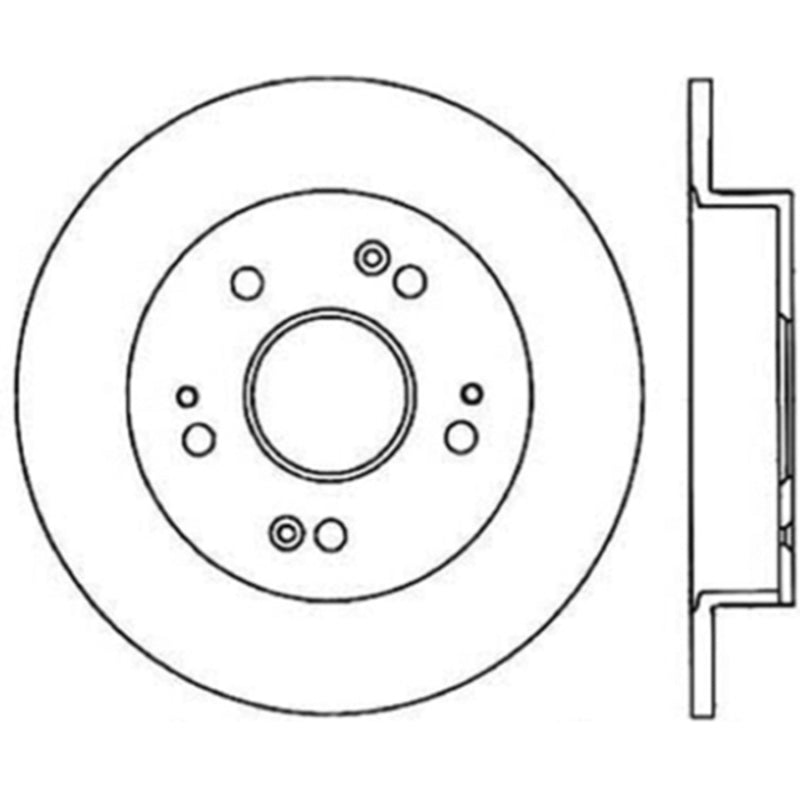 Stoptech 120.40040CRY Honda 99-01 Prelude / 06-13 Civic Si / 13-14 Acura ILX Rear Performance Cryo Rotor