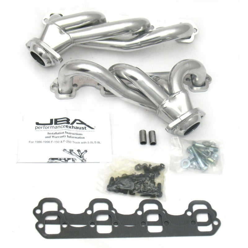 JBA 1627SJS fits Ford 87-95 F-150 5.0L SBF 1-1/2in Primary Silver Ctd Cat4Ward Header