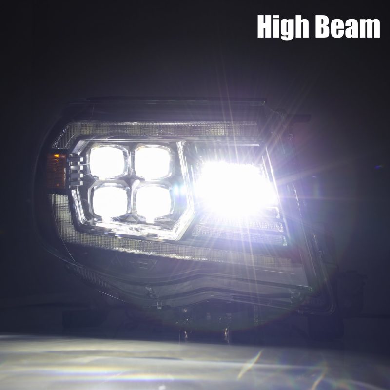 AlphaRex 880743 fits Toyota 05-11 Tacoma NOVA LED Projector Headlights Plank Style Chrome w/Activation Light/DRL