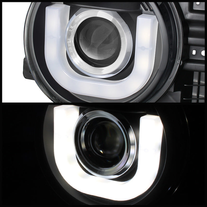 Spyder 5075314 fits Toyota 07-14 FJ Cruiser Projector Halogen Model- 3D DRL LED