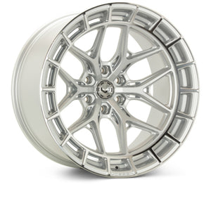 Vossen HFX-1 24x10 - 6x139.7 - ET25 - Deep Face - 106.1 - Silver Polished Wheel