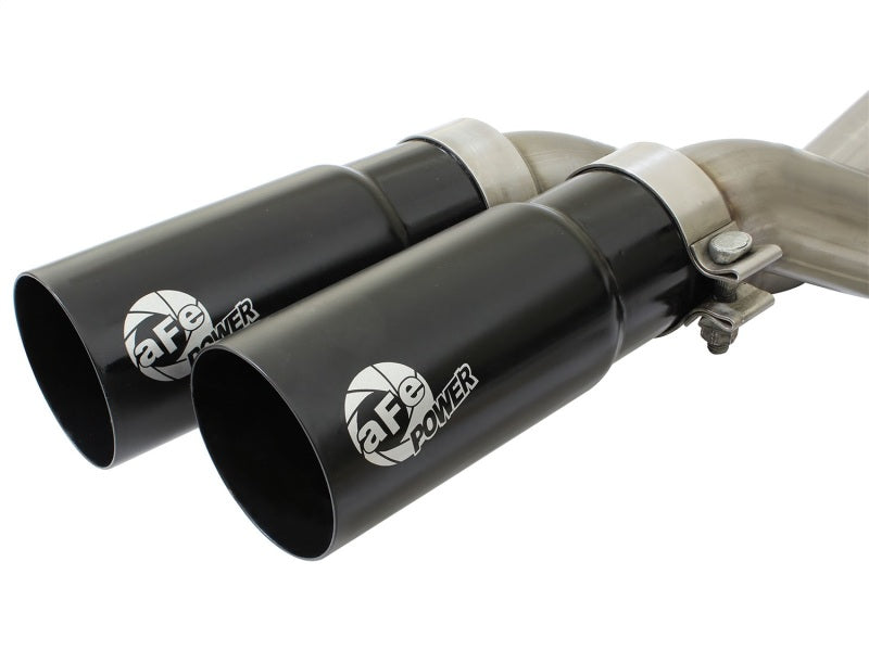 AFE 49-43071-B Series Exhaust SS Front Side Exit CB w/ Black Tips 10-14 fits Fo
