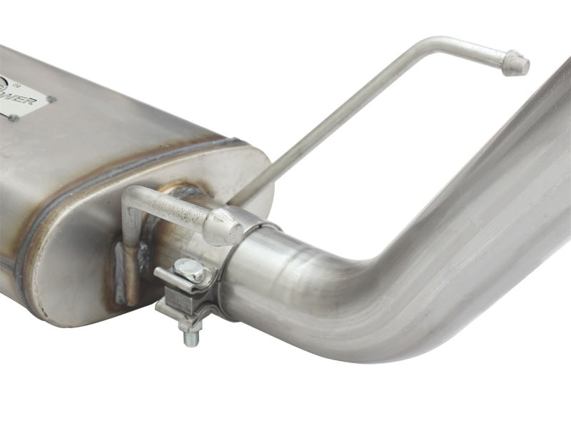 AFE 49-46024-B orce XP 2.5in Cat-Back Stainless Steel Exhaust System w/Black Ti