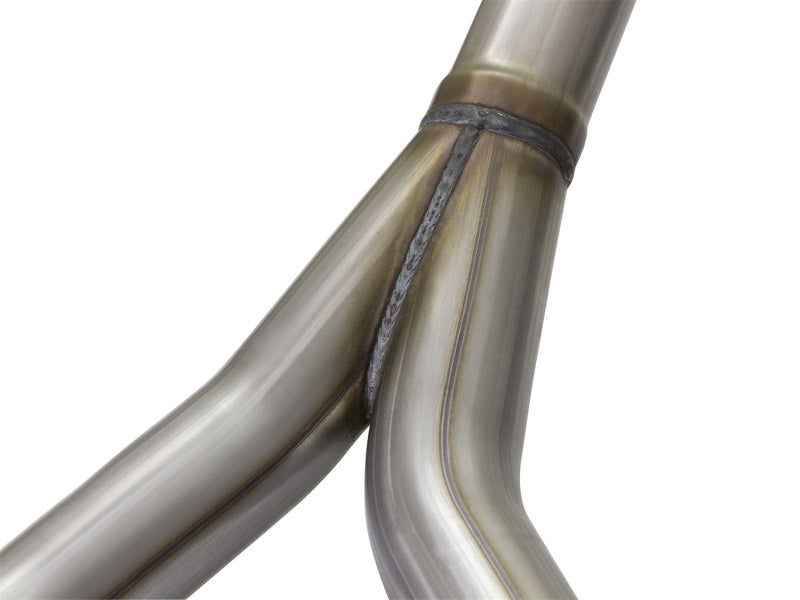 AFE 49-48056-P Series CB 2.5in Dual Center Exit SS Exhaust w/ Polish Tip 07-15