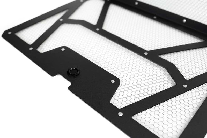 Agency Power AP-RZR-111-FMB-MRAW fits Polaris 14-18 RZR XP 1000/XP Turbo Vented Engine Cover - Matte Black/Raw Alum. Mesh