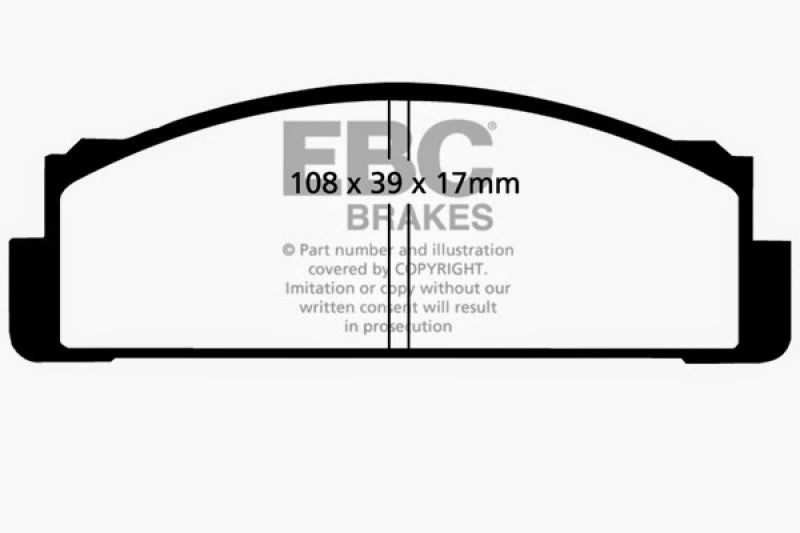 EBC DP2116 fits Fiat 68-83 124 1.6 Greenstuff Front Brake Pads