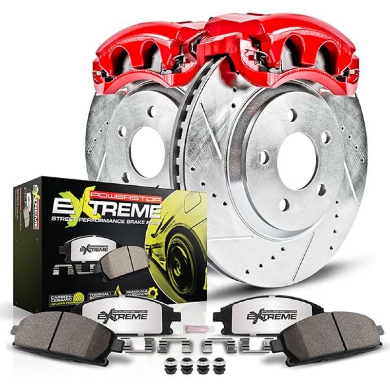 Power Stop KC6014-26 2009 fits BMW 750i Rear Z26 Street Kit w/Cals