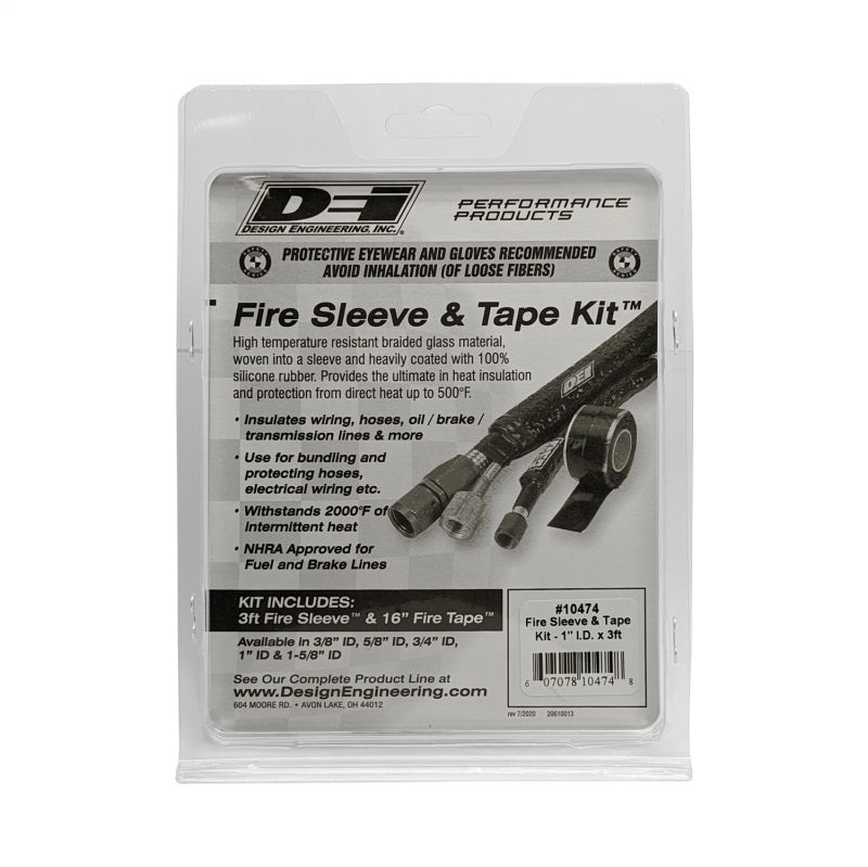DEI 10474 Fire Sleeve and Tape Kit 1in I.D. x 3ft