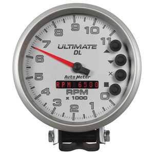 AutoMeter 6895 Autometer 5 inch Ultimate DL Playback Tachometer 11000 RPM - Silver
