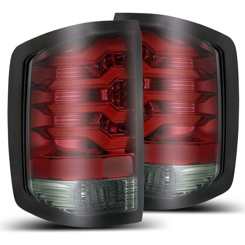 AlphaRex 620020 fits Chevrolet 14-18 Silverado 1500 PRO-Series LED Tail Lights Red Smoke