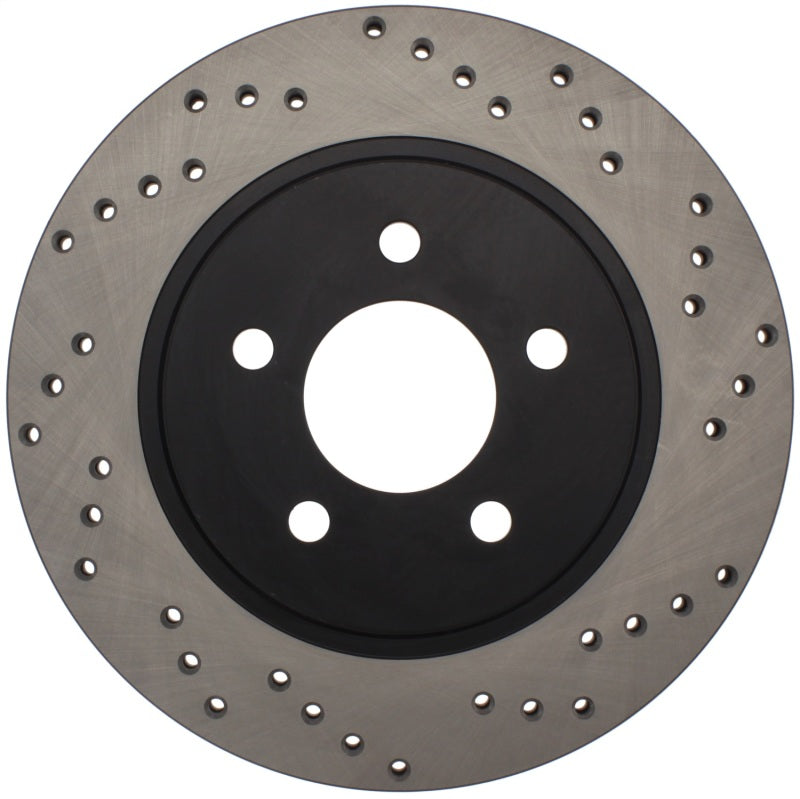 Stoptech 128.61087L 05-10 fits Ford Mustang V6/4.0L / GT V8/4.6L Cross Drilled Left Rear Rotor