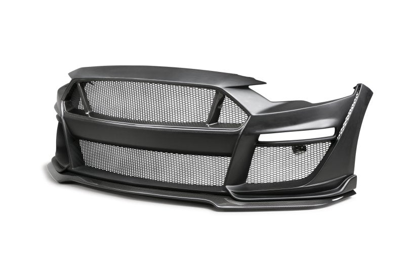 Anderson Composites AC-FB18FDMU-ST-PC fits Ford 18-23 Mustang Type-ST Fiberglass Front Bumper w/ CF Grille/Lip (NO CANCEL)