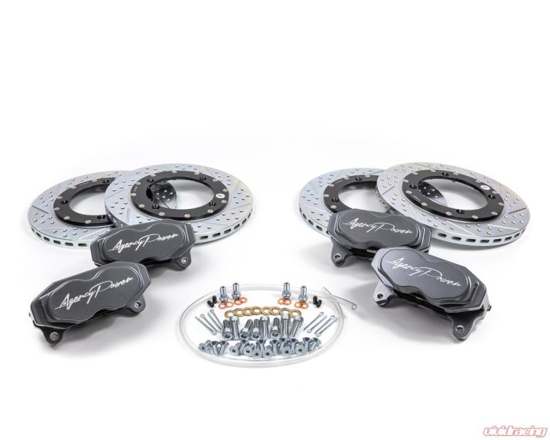 Agency Power AP-BRP-X3-460-GRY Big Brake Kit Front and Rear Graphite Gray fits Can-Am 14-18 Maverick X3 Turbo