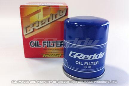GReddy 13901103 OX-03 Oil Filter - 3/4 -16UNF Inlet/ 65mm Diameter/90mm Tal