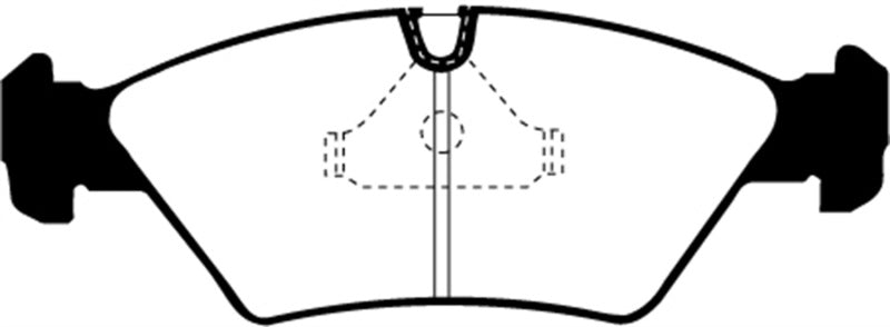 EBC DP2414 fits BMW 85-86 524 TD 2.4 TD (E28) Greenstuff Front Brake Pads