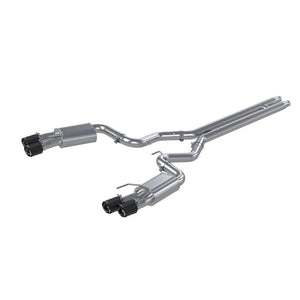 MBRP S72053CF fits Ford Mustang GT 5L T304 SS 3in Cat-Back Dual Rear w/4in Tips
