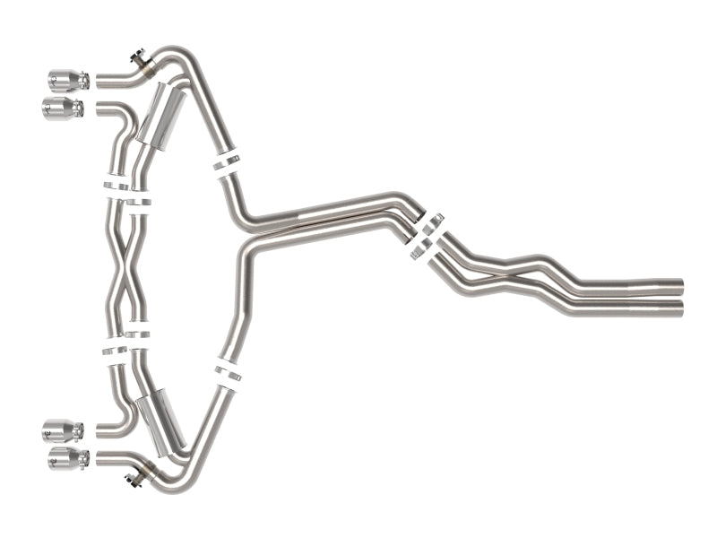 AFE 49-36448-P fits Audi RS6 Avant V8 4L(tt) MACH Force-Xp 3in to 2.5in 304 SS