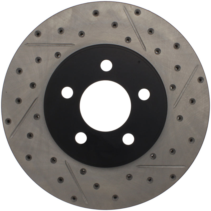 Stoptech 127.61072R 03-09 Lincoln Town Car / 03-09 Mercury Grand Marquis Front Right Slotted & Drilled Rotor