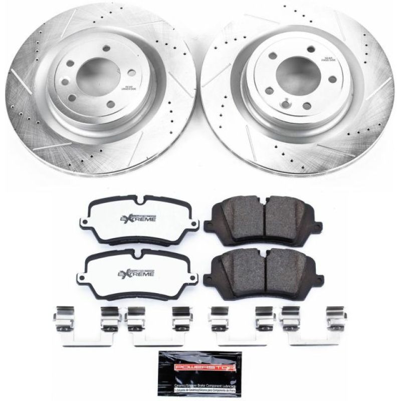 PowerStop K7174-36 2017 Land fits Rover Discovery Rear Z36 Truck & Tow Brake Kit