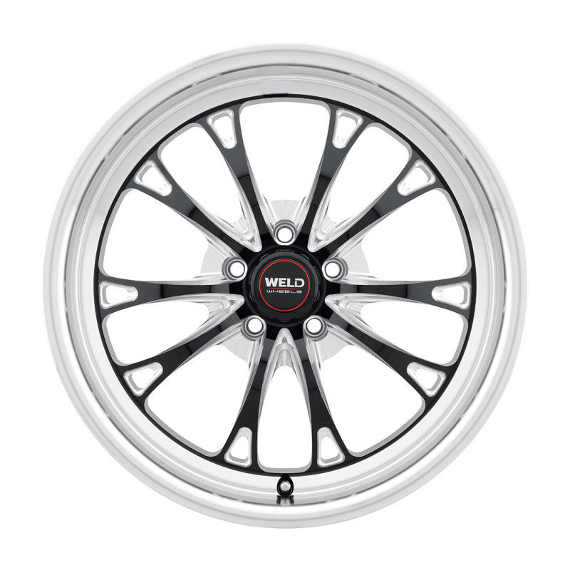 Weld  S1578C022N23 Belmont Drag 18x5 / 5x120 BP / ET-23 BS2.1 Gloss Black MIL DI