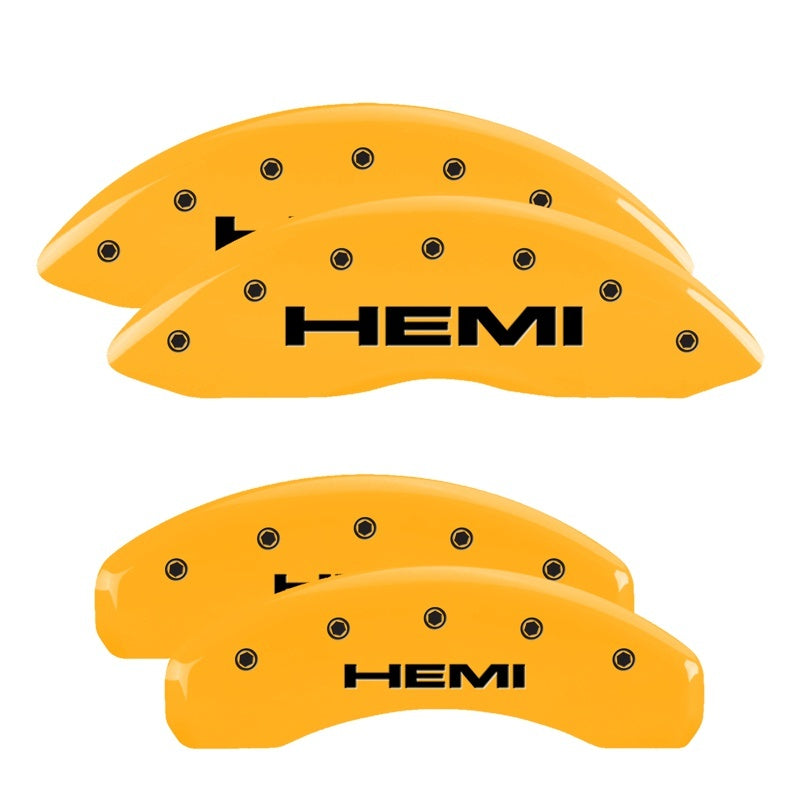 MGP 42020SHEMYL 4 Caliper Covers Engraved Front & Rear 11-18 fits Jeep Grand Che