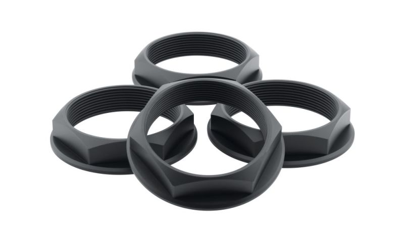 fifteen52 52-ST-NUT-BLACK-SET Super Touring (Chicane/Podium) Hex Nut Set of Four - Anodized Black