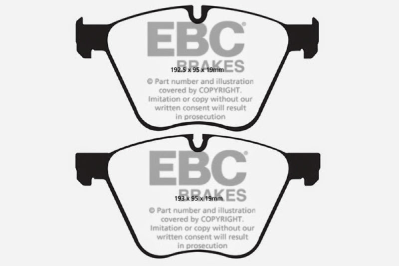 EBC DP22007 10+ fits BMW 760 6.0 Twin Turbo (F01) Greenstuff Front Brake Pads