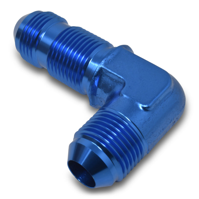 Russell 661260 Performance -8 AN 90 Degree Flare Bulkhead (Blue)