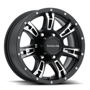 Raceline 840-55012 840 Arsenal 15x5in / 5x114.3 BP / 0mm Offset / 3.19mm Bore -