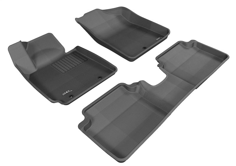 3D MAXpider 2012-2017 fits Hyundai Accent Kagu 1st Row Floormat - Black