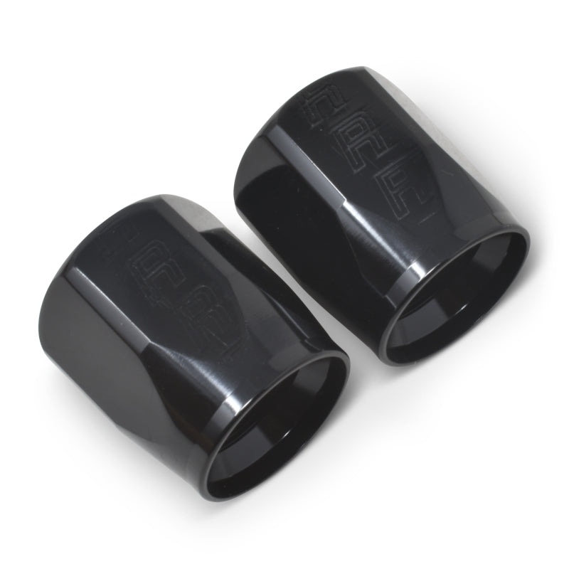 Russell 615533 Performance 2-Piece -8 AN Full Flow Swivel Hose End Sockets (Qty 2) - Polished and Black