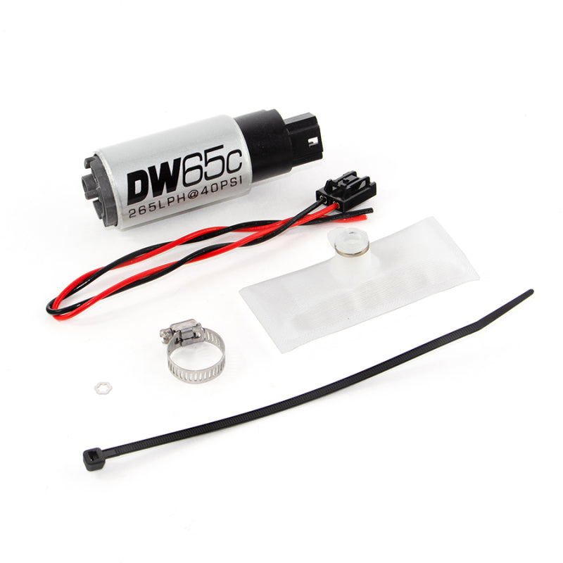 DeatschWerks 9-651-1030 88-91 fits BMW 325i DW65C 265lph Compact Fuel Pump w/ Install Kit (w/o Mounting Clips)