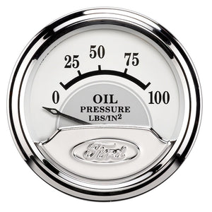 AutoMeter 880352 Autometer fits Ford Masterpiece 2in Short Sweep Electronic 0-100 PSI Oil Pressure Gauge