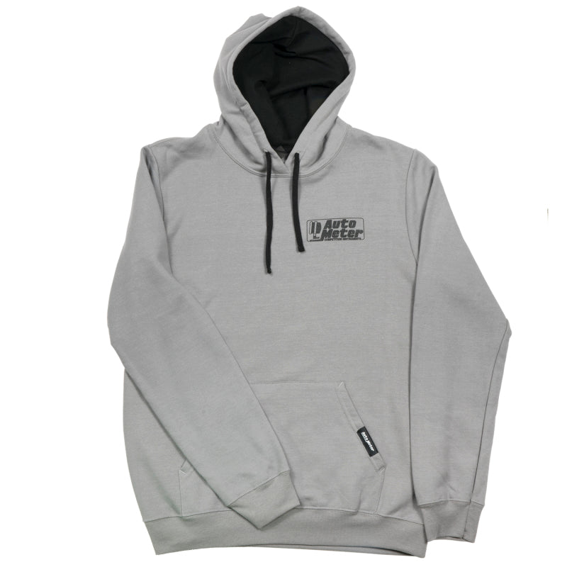 AutoMeter 0449L Gray Competition Pullover Hoodie - Adult Large