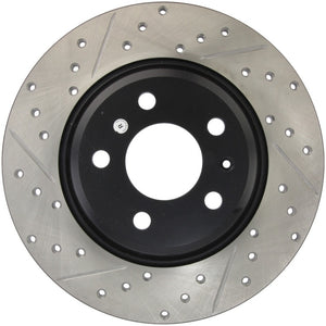Stoptech 127.33127R Power Slot 09-10 fits Audi A4/A4 Quattro / 08-10 A5 / 10 S4 Rear Right Drilled & Slotted Rotor