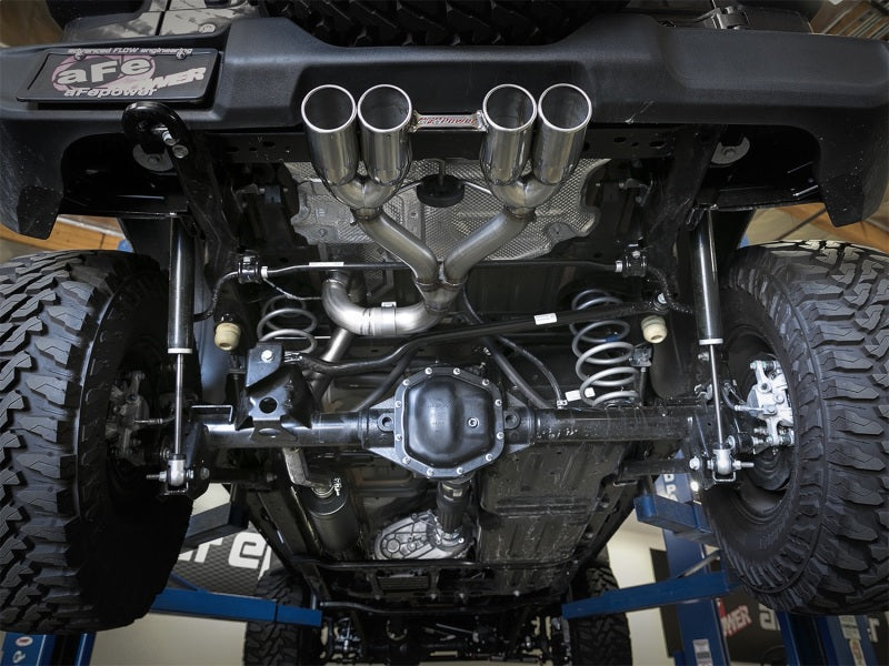 AFE 49-38071-P Series 2.5in. 304 SS C/B Exhaust System 2018 fits Jeep Wrangler
