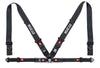 SPARCO 04716M1NR Belt 4Pt 3in/2in Competition Harness - Black